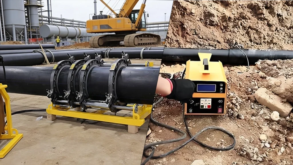 Butt fusion vs electrofusion hdpe pipe jointing machine comparison