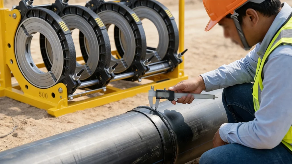 Inspection of welds from butt fusion machines