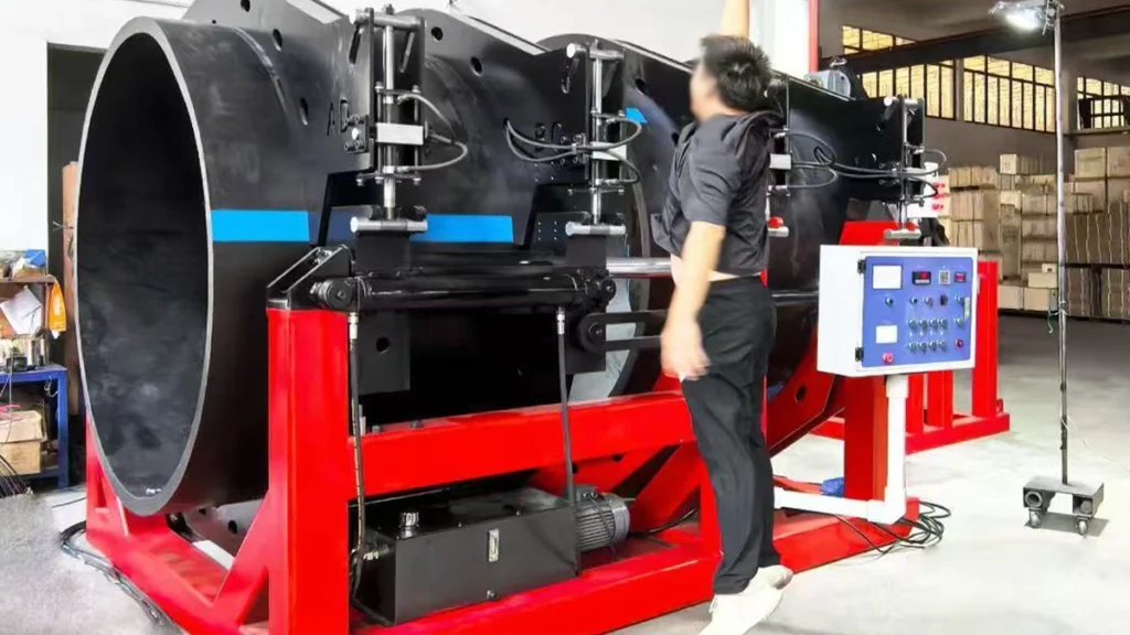 Large diameter butt fusion machines
