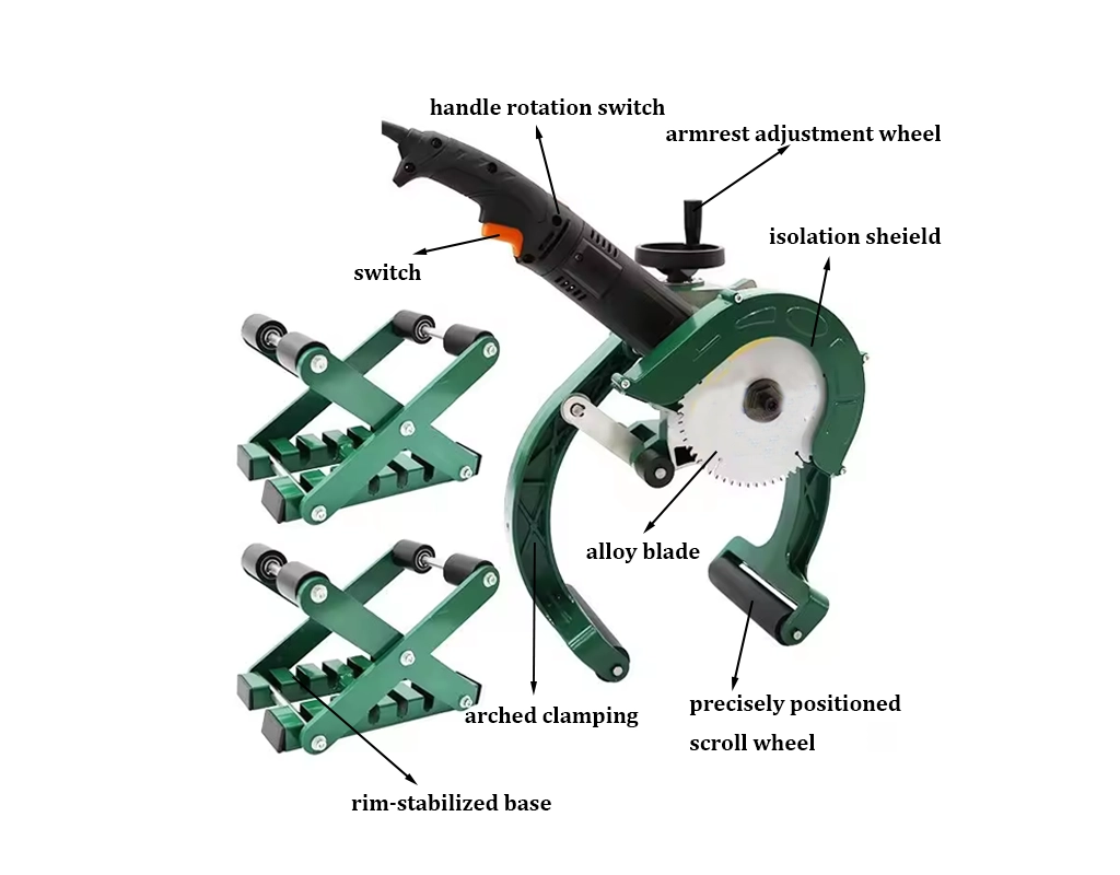 electric pipe cutting machine structure
