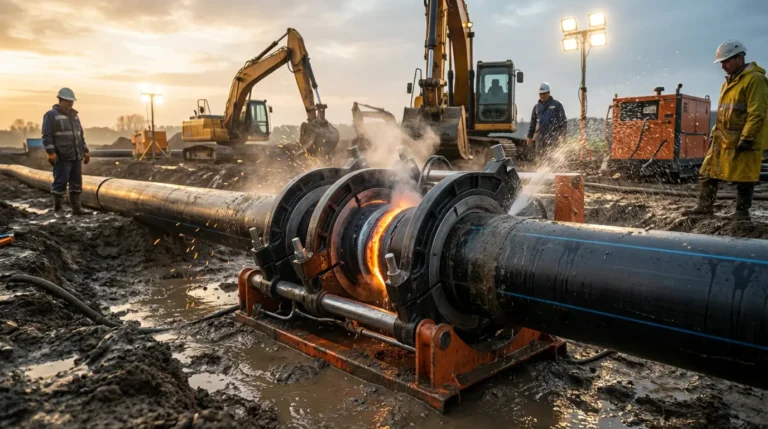 automatic pipe welding machine onsite operation