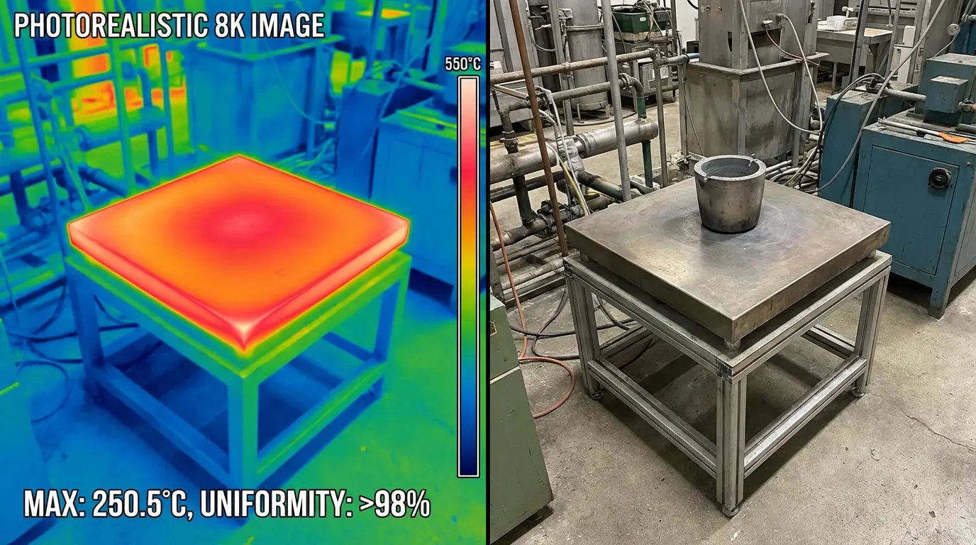 Heating plate temperature control on butt fusion machines