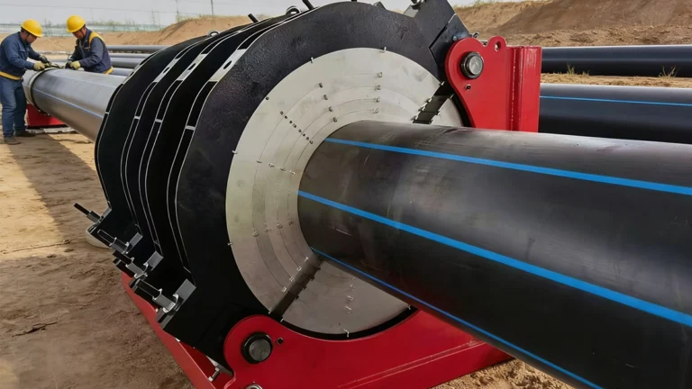 Heavy duty butt fusion machines on US pipeline project