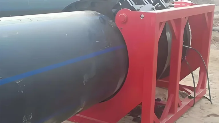 Heavy duty butt fusion machines on site