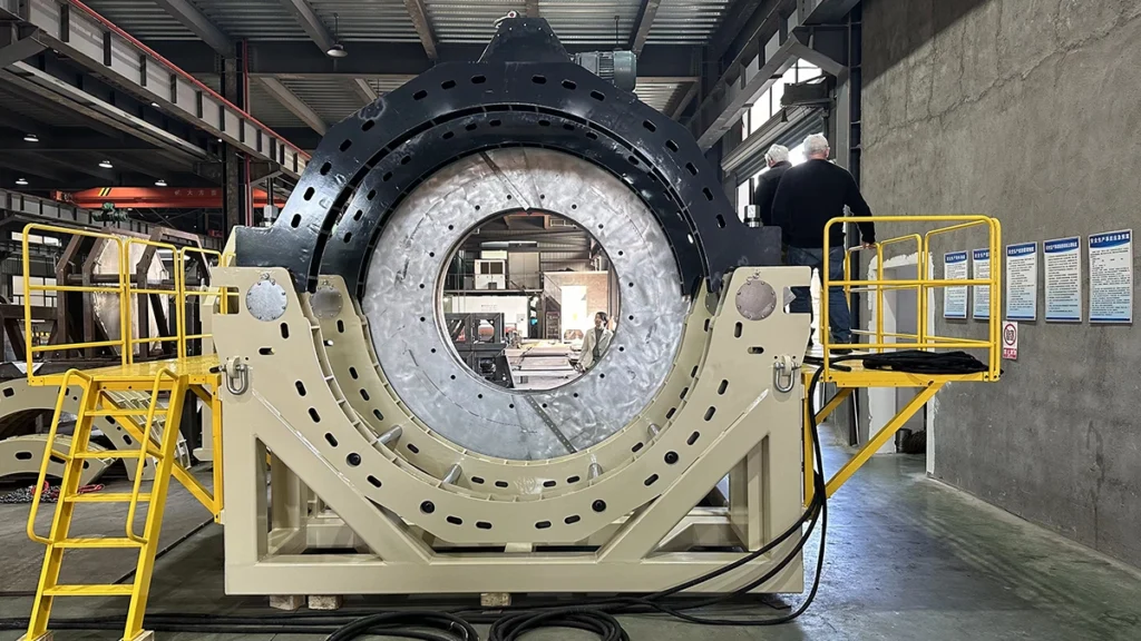 Manufacturing custom butt fusion machines at Ekberg factory