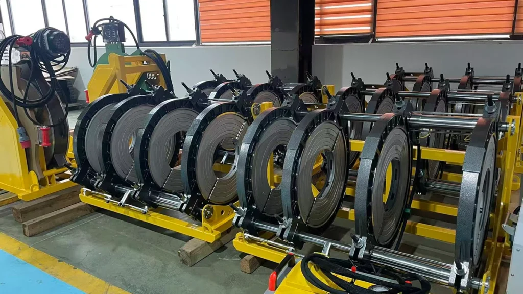 Manufacturing high capacity butt fusion machines