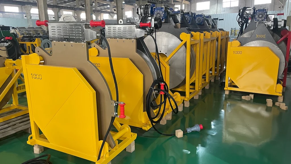 PTFE coated heating plates of butt fusion welding machine