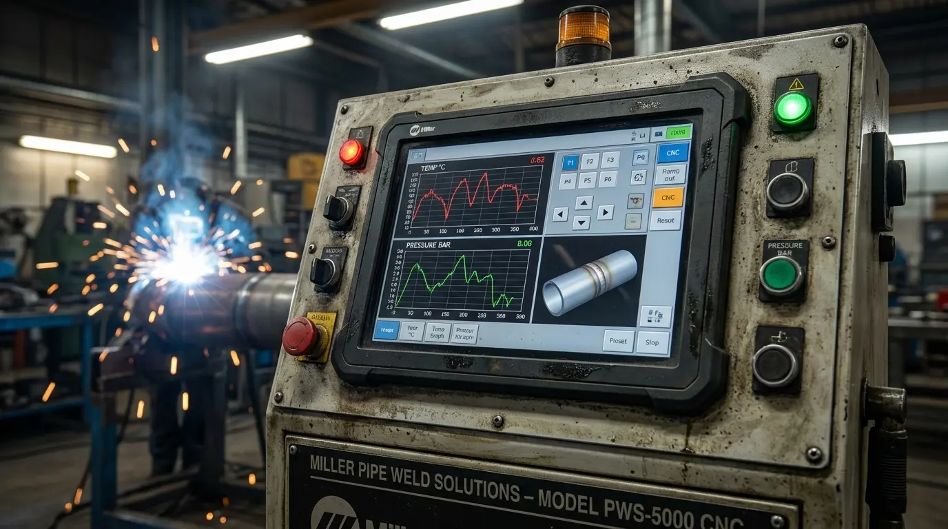 CNC butt fusion machine suppliers control panel data logging