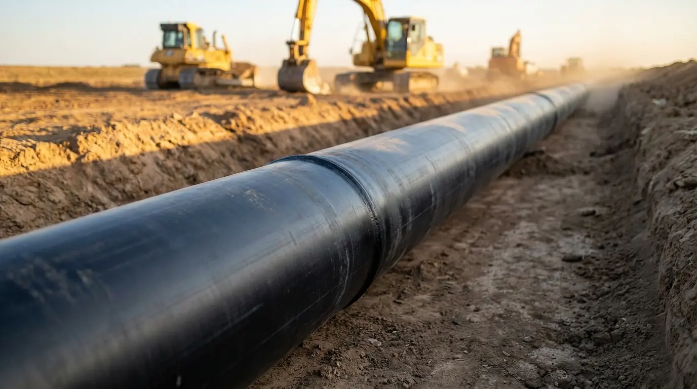 CNC butt fusion machine suppliers completed pipeline project