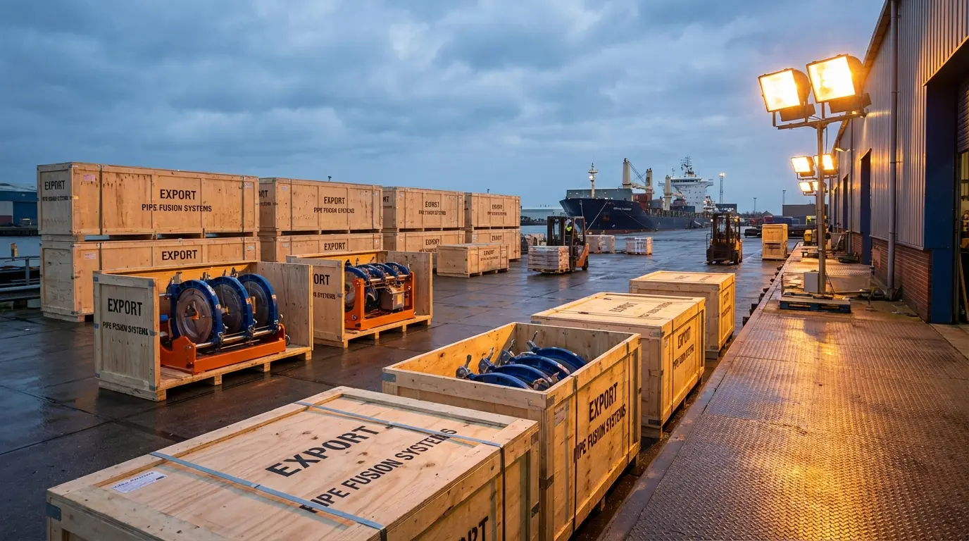 Export packaging at a leading butt fusion welding machine factory
