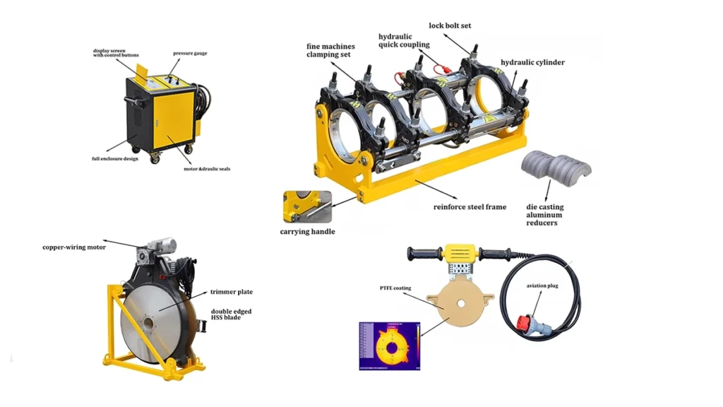 technical specification of HDPE welding machine