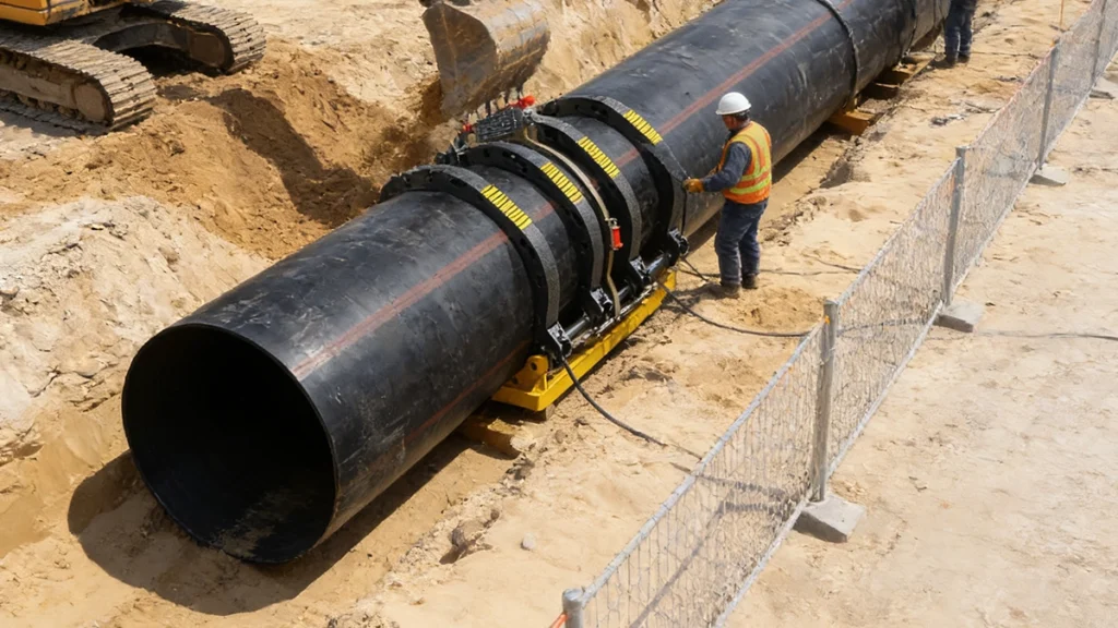 Large diameter butt fusion machines project