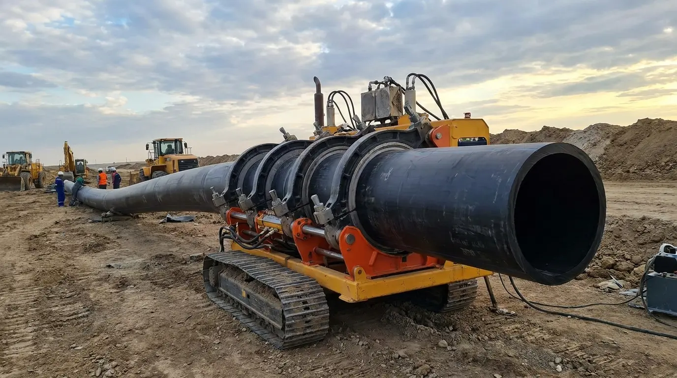 HDPE pipe welding equipment for slurry transport