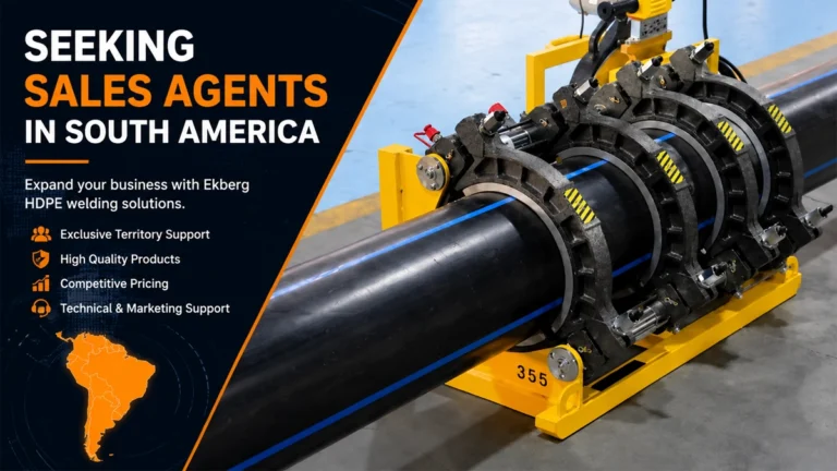 Ekberg Seeks HDPE Pipe Welding Machine Sales Agents in South America