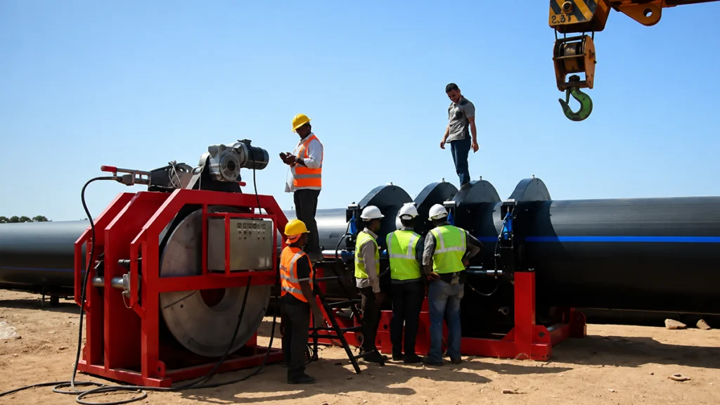 HDPE pipe fusion machines
