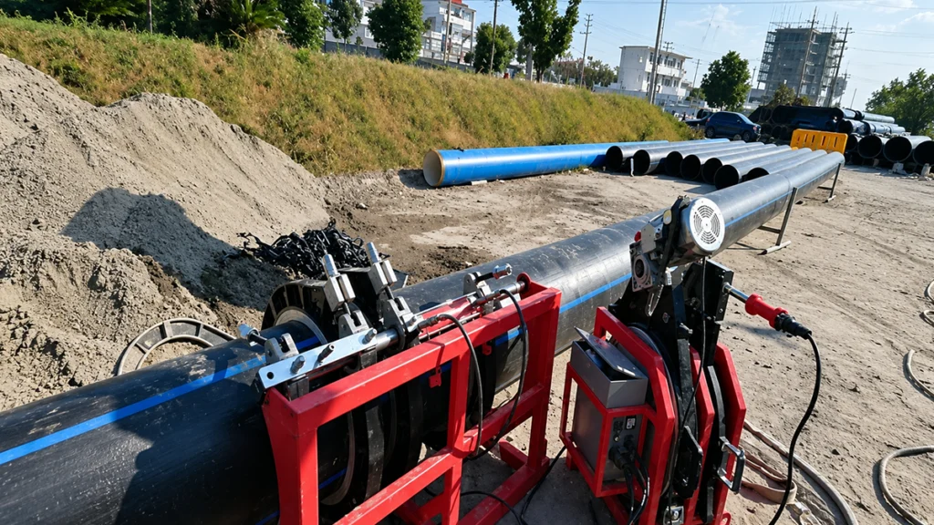 Hydraulic pipe butt fusion welding machine